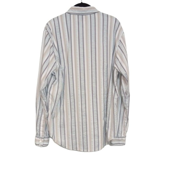 BKE Shirt Contour Striped Size L Large Button Up Multi Color With Turquoise. - Picture 2 of 8